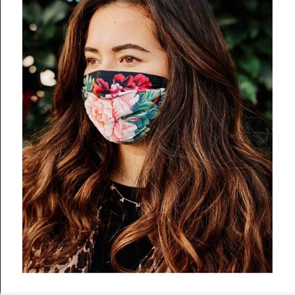 Johnny Was Signature Floral Bohemian Fabric Face Mask - Picture 2 of 8